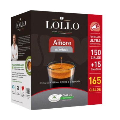 Lollo Caffe Cialde 44mm Amore Assoluto 165pz (150+15) PRO
