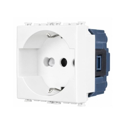 Sandasdon Presa Schuko 2P+T 10/16A 250V Social Bianco SD91400B