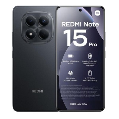 Xiaomi Redmi Note 15 Pro 12+512GB 6.77" 5G Midnight Black EU