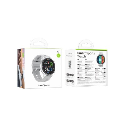 SMARTWATCH HOCO 1,46 CON FUNZIONE CHIAMATA Y31 SILVER