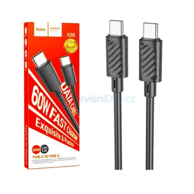CAVO DI RICARICA HOCO USB-C A USB-C 1M 60W X88 NERO