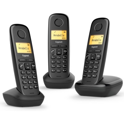 CORDLESS GIGASET A170 TRIO BLACK