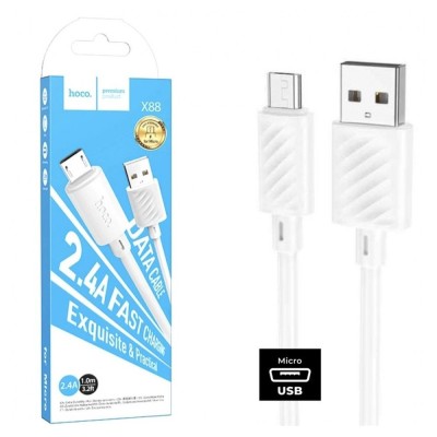 CAVO DI RICARICA HOCO USB-A A MICRO-USB 1M X88 BIANCO