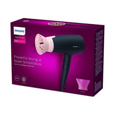 ASCIUGACAPELLI PHILIPS SERIE 3000 BHD350/10 NERO/ROSA