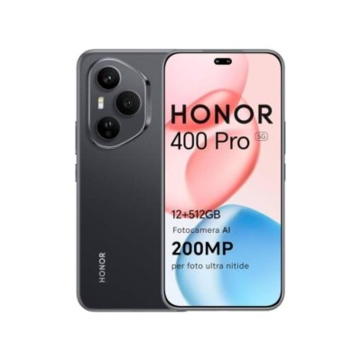 Honor 400 Pro 12+512GB 6.7"5G Midnight Black DS ITA