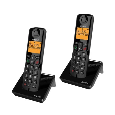 Telefono Cordless Alcatel S280 Duo Black