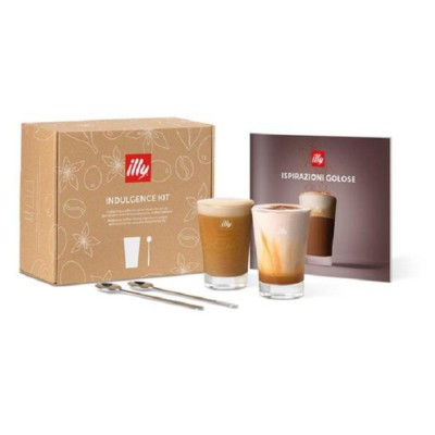 Illy Kit Indulgence 2 Bicchierini 170ml +2 Cucchiani 160mm