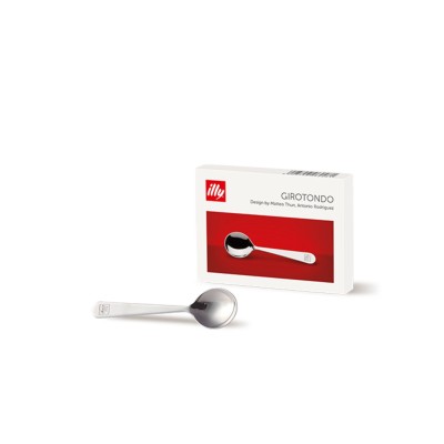 Illy Cucchiaini Cappuccino Girotondo Acciaio Inox 160mm Confezione da 6 Pz.