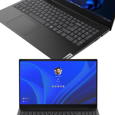 Lenovo - Notebook Pc Intel N100 4 Core fino a 3.4Ghz - Display 15,6" FHD - Ram 8Gb DDR5 SSD Nvme 256Gb