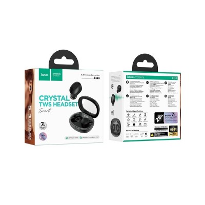 AURICOLARE BLUETOOTH HOCO TWS EQ3 BLACK