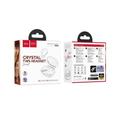 AURICOLARE BLUETOOTH HOCO TWS EQ3 WHITE
