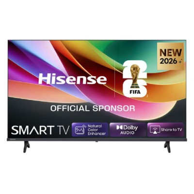 Hisense Smart TV 32" HD Ready 32A4S, 60Hz, DTS Virtual X, VIDAA OS con 1000+ APP, Game Mode, Wifi, AirPlay2, Works with Alexa, l