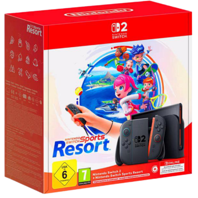 Switch 2 Console Black +Nintendo Switch Sports Resort