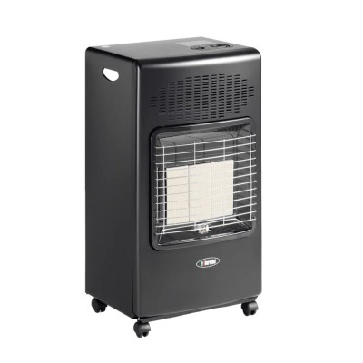 Stufa GPL Nera Bartolini Helios 3 4.2 KW, Infrarossi, Riscaldamento Efficiente