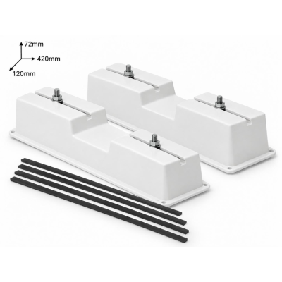 EcoPrice Base Pavimento Plastica UE Clima 420x72x120mm 320Kg