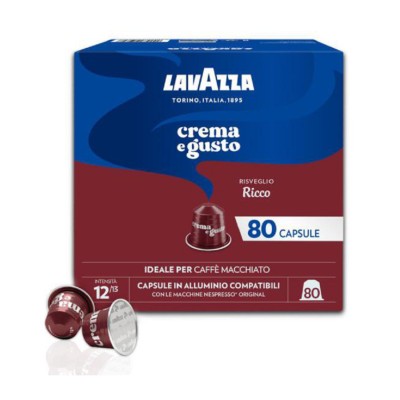 Lavazza Caffe Capsule Nespresso Crema e Gusto Ricco 80pz