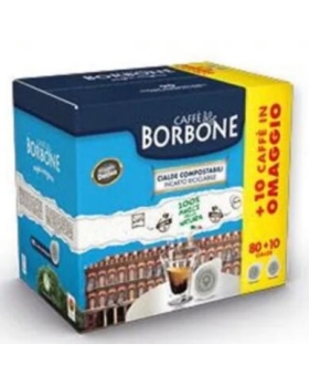 Borbone Box Cialde 44mm Miscela Decisa (Nera) 80+10pz