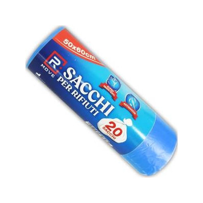 RMOVE 1ROTOLO DA 20 SACCHI RIFIUTI 50X60CM BLU