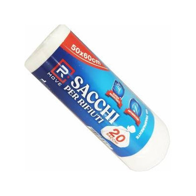 RMOVE 1ROTOLO DA 20 SACCHI RIFIUTI 50X60CM TRASPARENTI