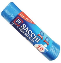 Rmove 1rotolo Da 10 Sacchi Rifiuti 70x110cm BLU