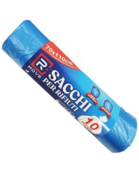 Rmove 1rotolo Da 10 Sacchi Rifiuti 70x110cm BLU