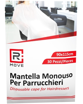 Rmove Mantella Monouso Per Parrucchieri 90x115cm 1cnf/30pz