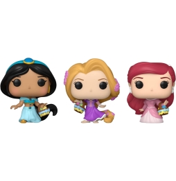 FUNKO CARROT POCKET POP! DISNEY - RAPUNZEL, ARIEL AND JASMINE