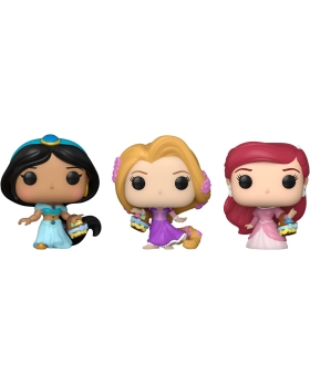 FUNKO CARROT POCKET POP! DISNEY - RAPUNZEL, ARIEL AND JASMINE