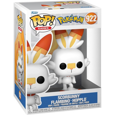 Funko Pop! Games: Pokemon - Scorbunny - Figura in Vinile da Coll